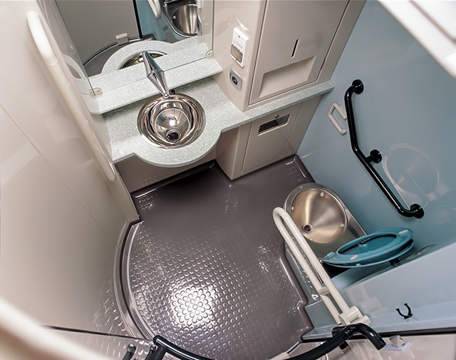A-TER Train Toilet Cabins, France