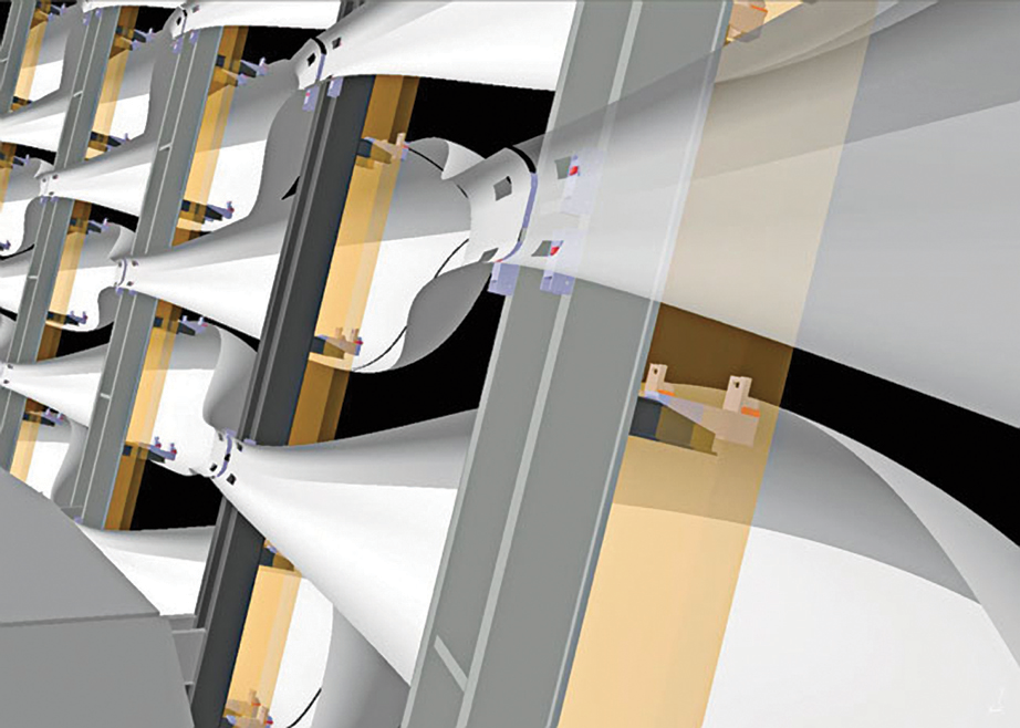 Basra Sports City sculptural FRP skin