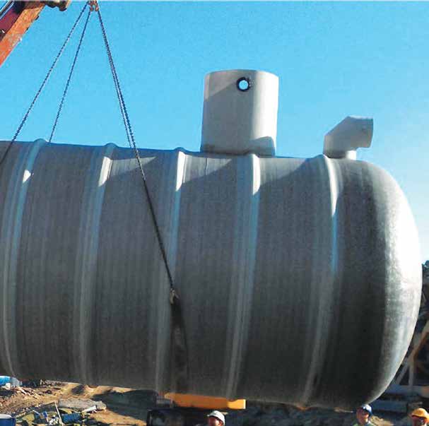 GRP sectional water tank