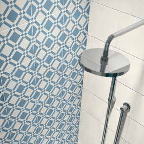 Decorative bathroom wall tiles