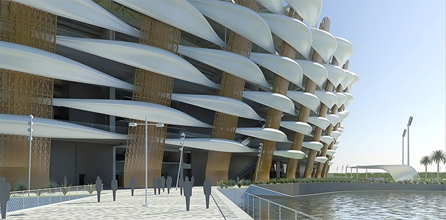 Long Span Structural Façade Panels for Basra Sports Stadium (Iraq)