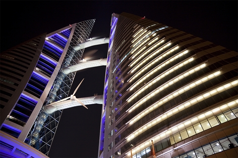 Light Weight Cladding to Bridge Structure Connecting the Towers