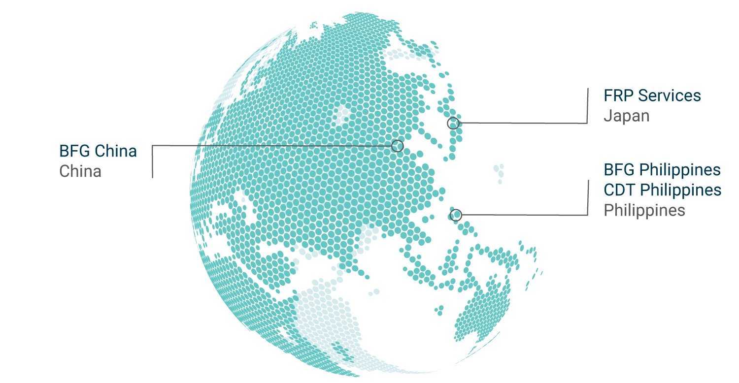 BFG locations - Asia Pacific