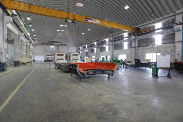 BFG India production floor with overhead crane