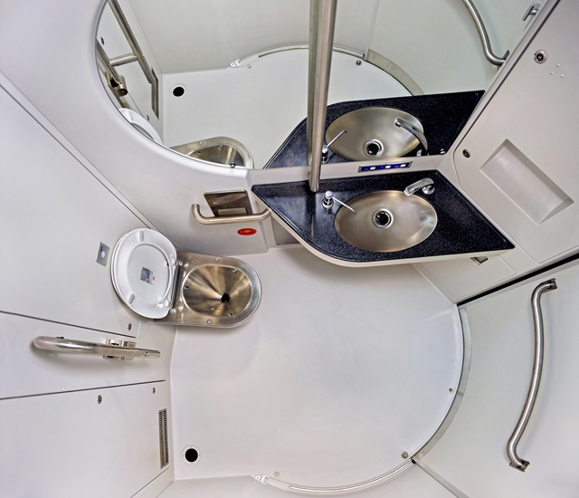Innova Train Toilet Cabins, Switzerland