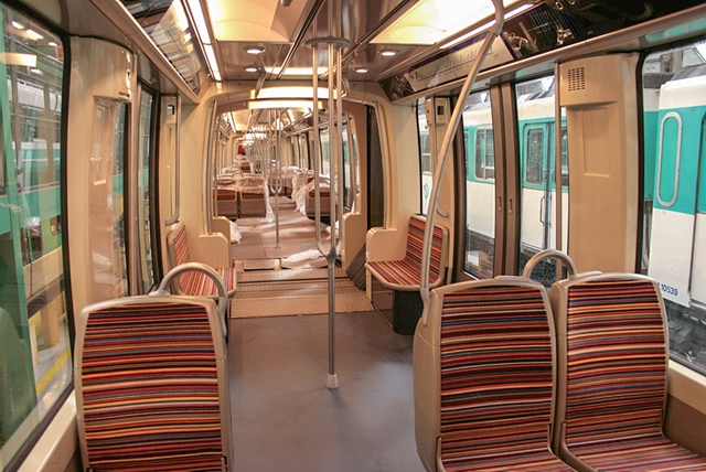 MF2000 Metro Train Interiors, Paris