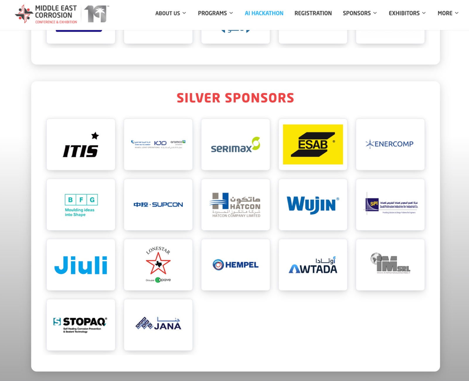 BFG International - Silver Sponsor at the 19th Middle East Corrosion Conference