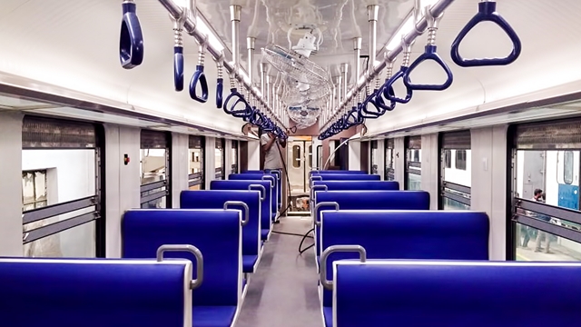 Chennai Metro Train Interiors, India