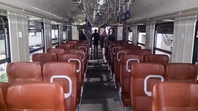 Chennai Metro Train Interiors, India